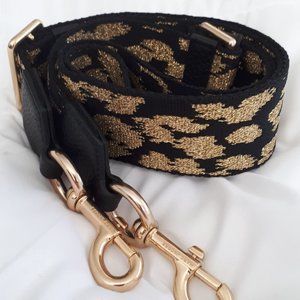 MARC JACOBS Webbed Leopard/Cheetah Pattern Handbag Strap